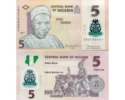 5 наира 2011 год Нигерия