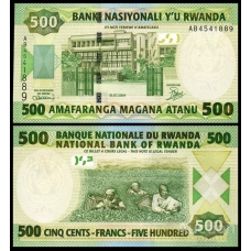 500 франков 2004 год Руанда 