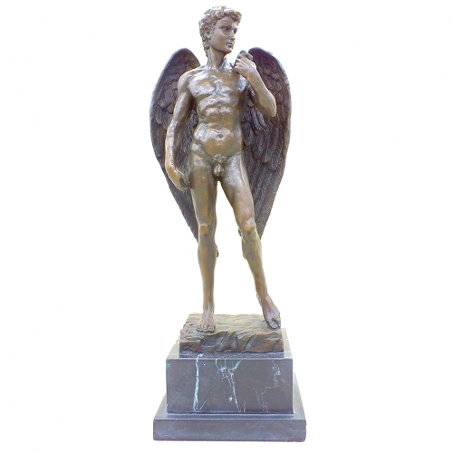 Бронзовая статуэтка Давид с крыльями.  Европа. 