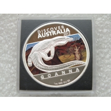 Австралия 1 Доллар Открой Австралию Варан 2012 г 31,1 г серебро 999 пр