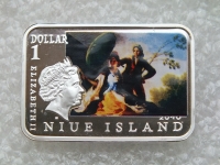 Ниуэ 1 Доллар Художники Мира Франсиско Гойя 2010 г 28,28 г серебро 925 пр